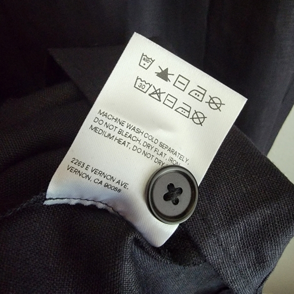 Reformation Barrington Linen Dress in Black size 4 NWT - Picture 10 of 12